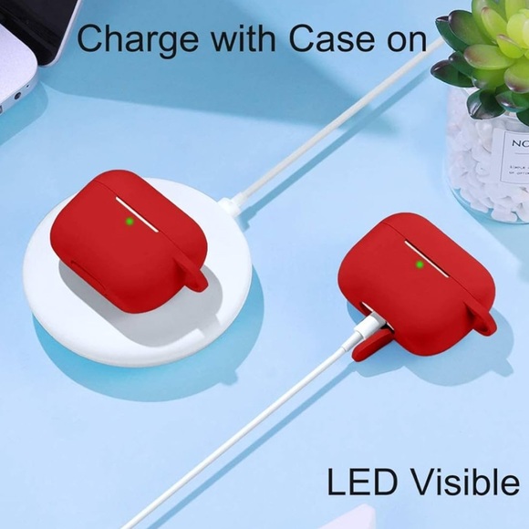 AirPods Pro Red Case Cover - Picture 5 of 9